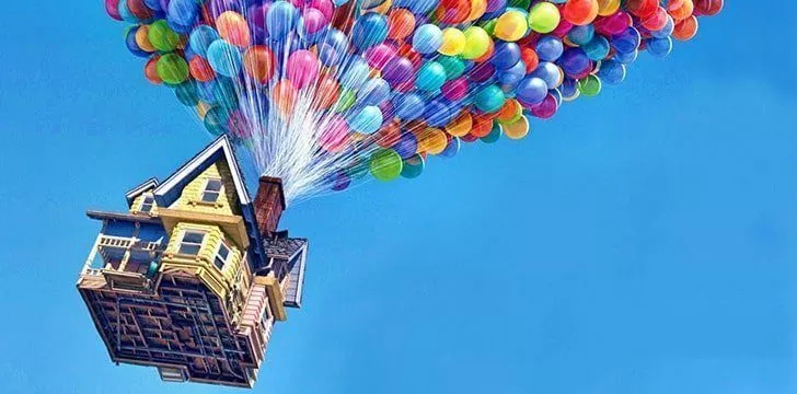 Знаменитая сцена с воздушным шаром «Вверх» от Disney Pixar
